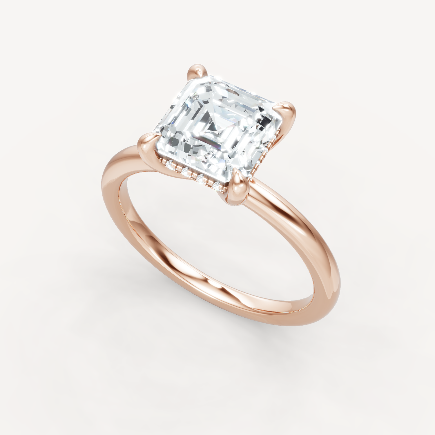 The Jasmine - Asscher - Hidden Halo