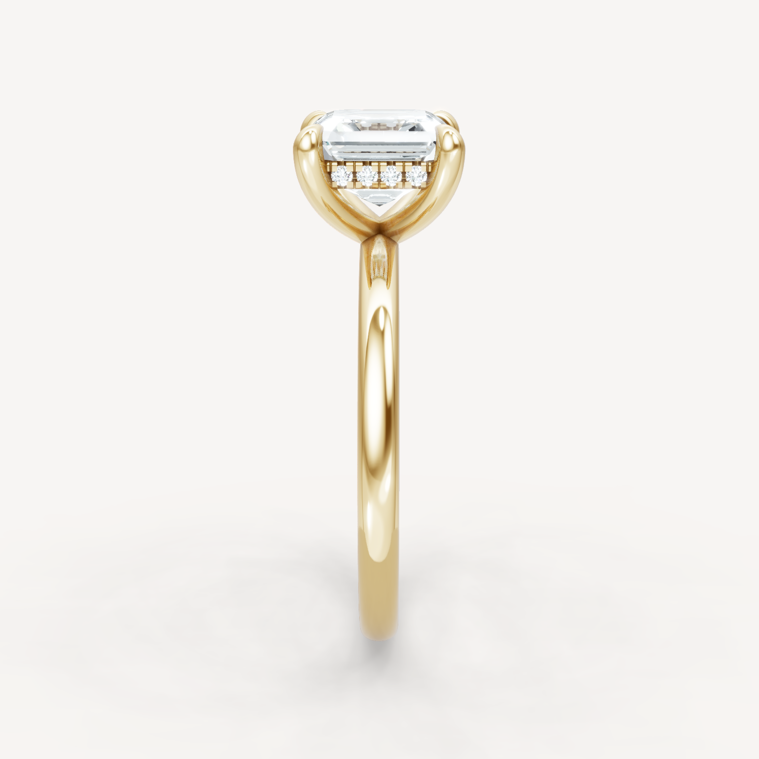 The Jasmine - Asscher - Hidden Halo