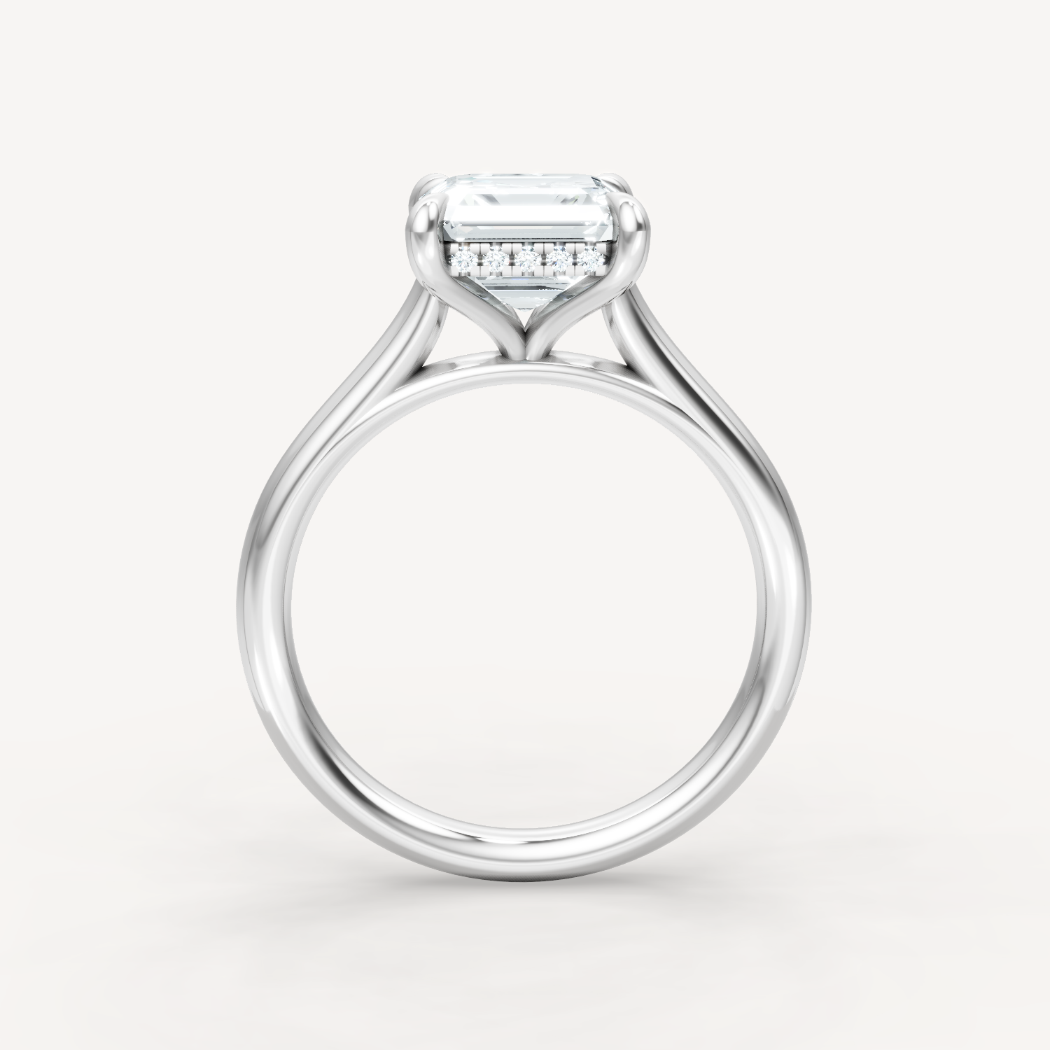 The Magnolia - Asscher - Hidden Halo