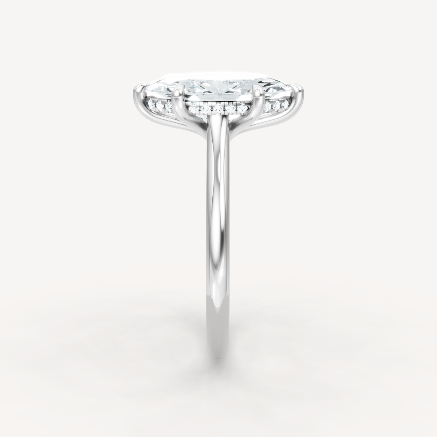 The Magnolia - Marquise - Hidden Halo