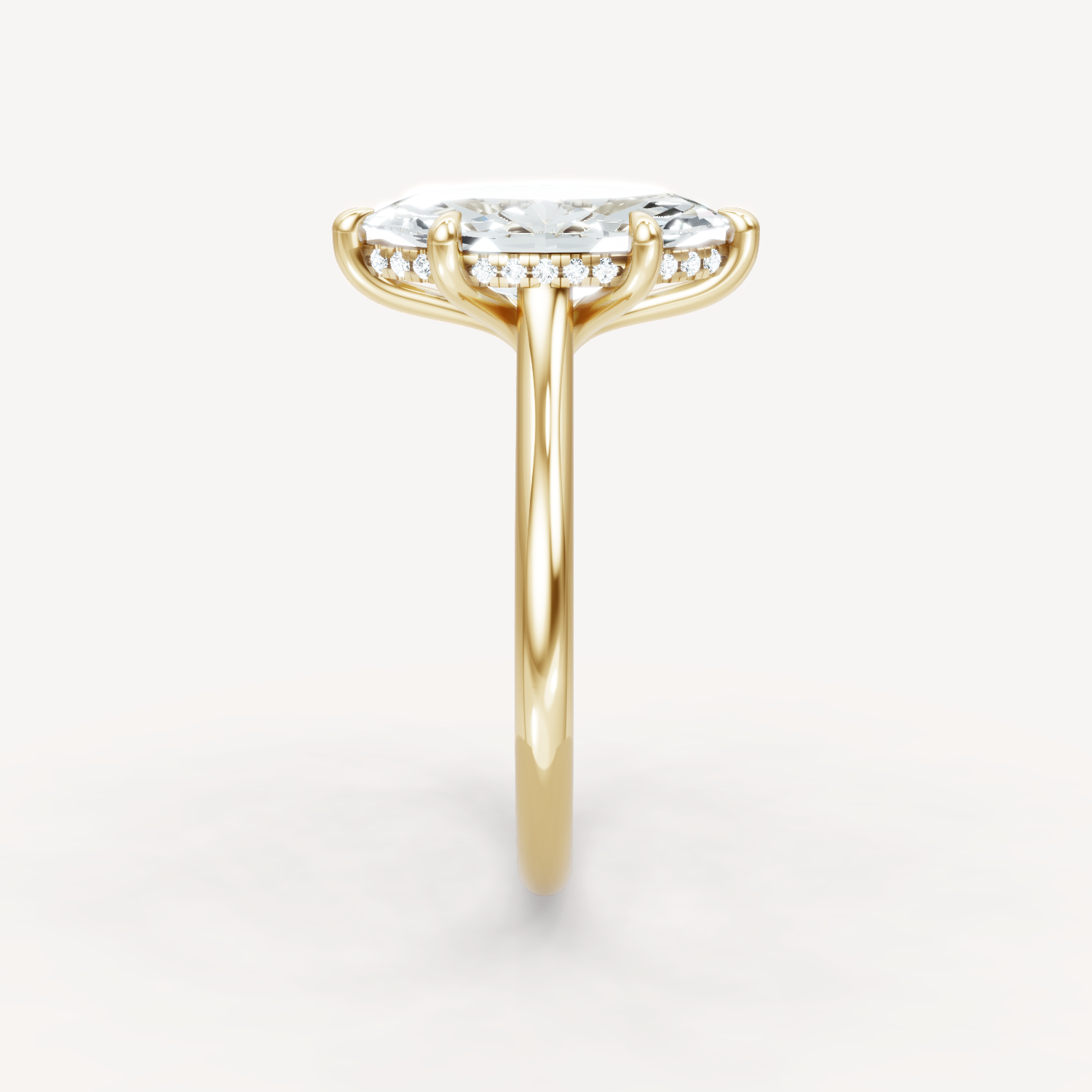 The Magnolia - Marquise - Hidden Halo