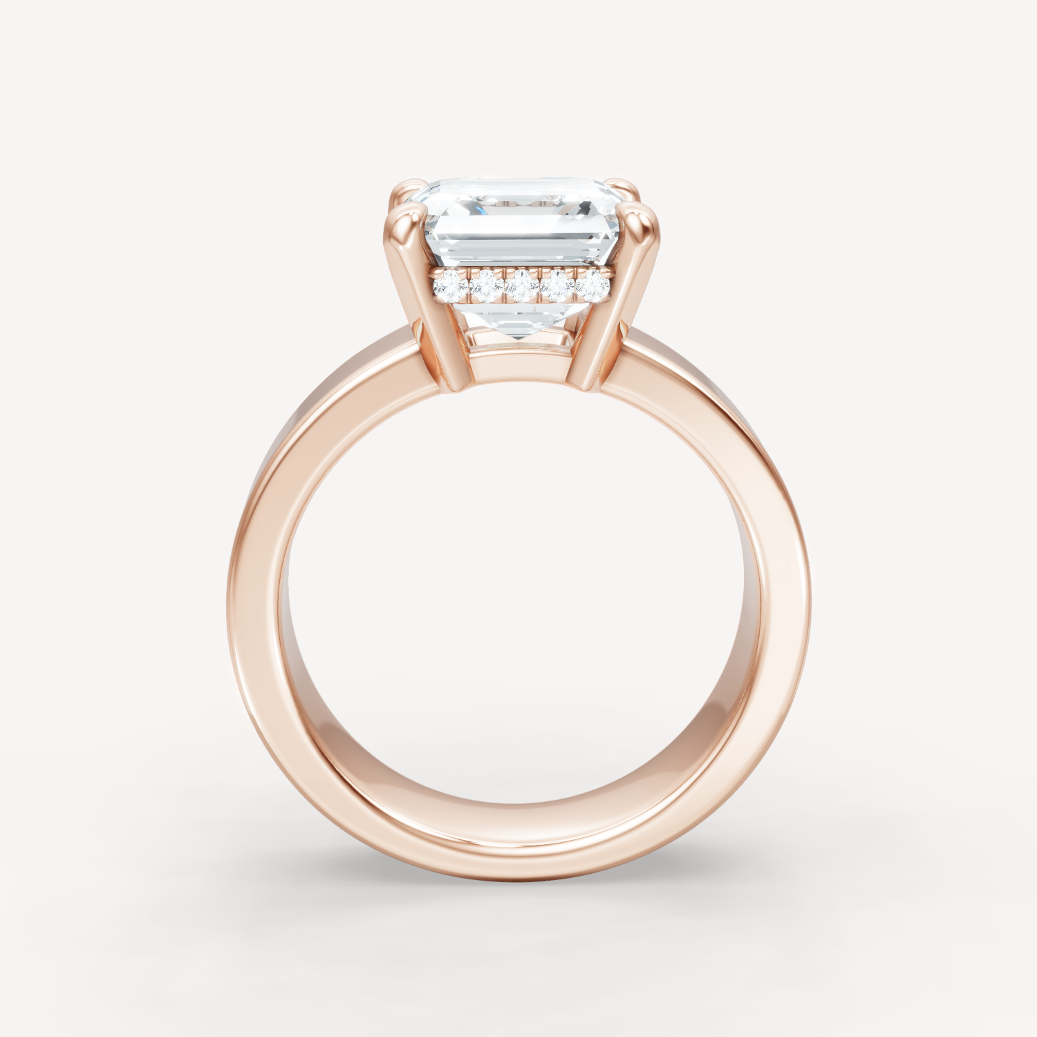 Sleek Haven Bold Hidden Halo - Asscher