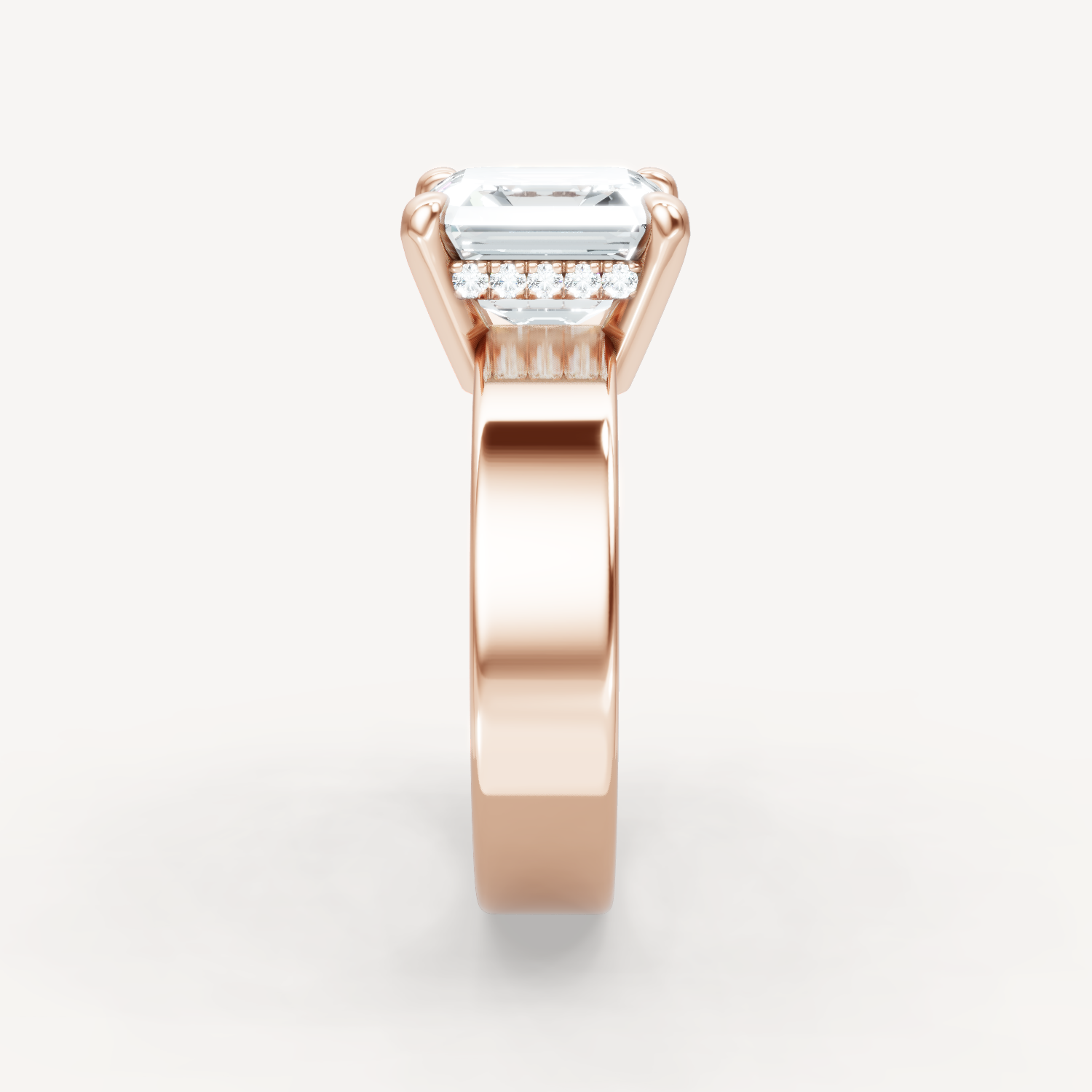 Sleek Haven Bold Hidden Halo - Asscher