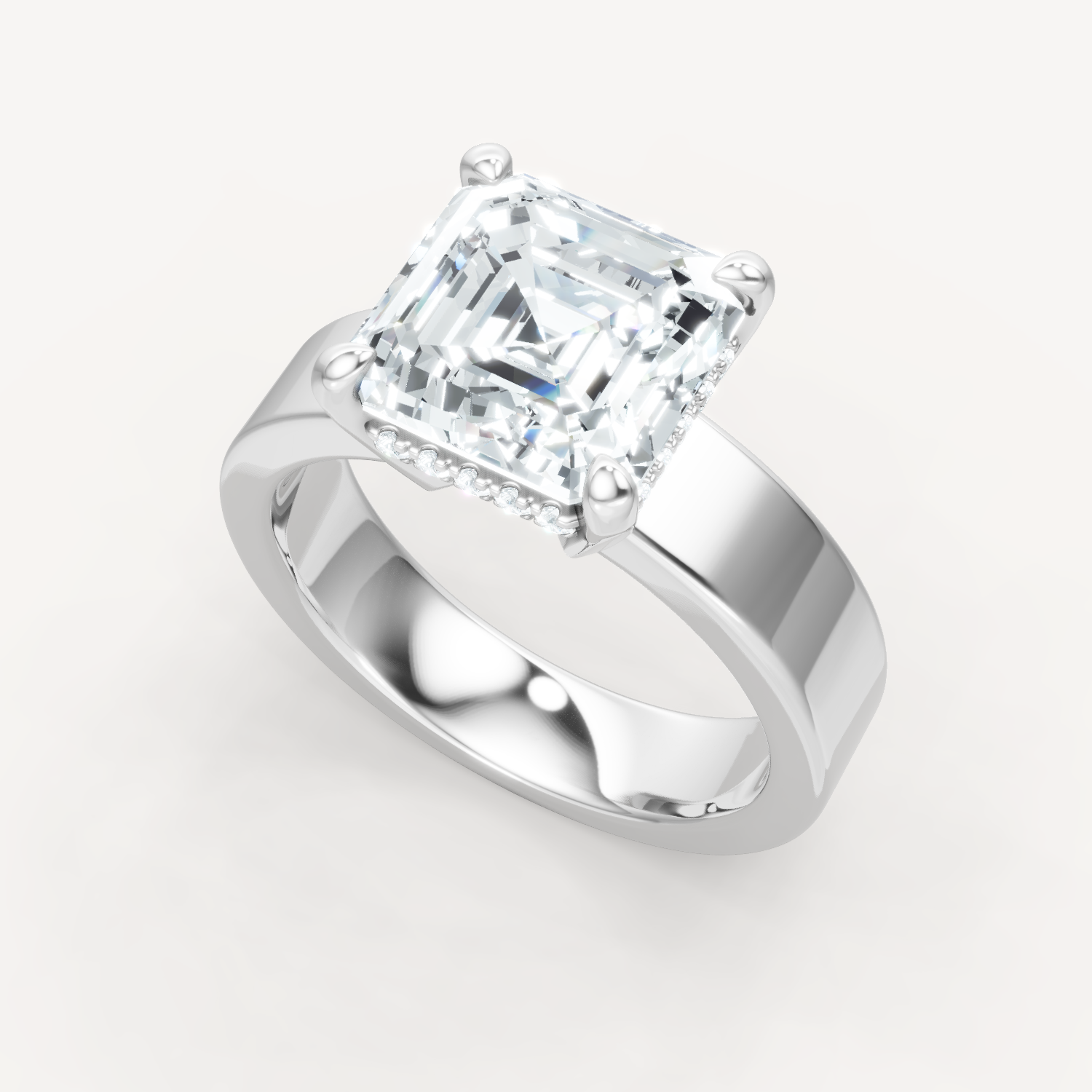 Sleek Haven Bold Hidden Halo - Asscher