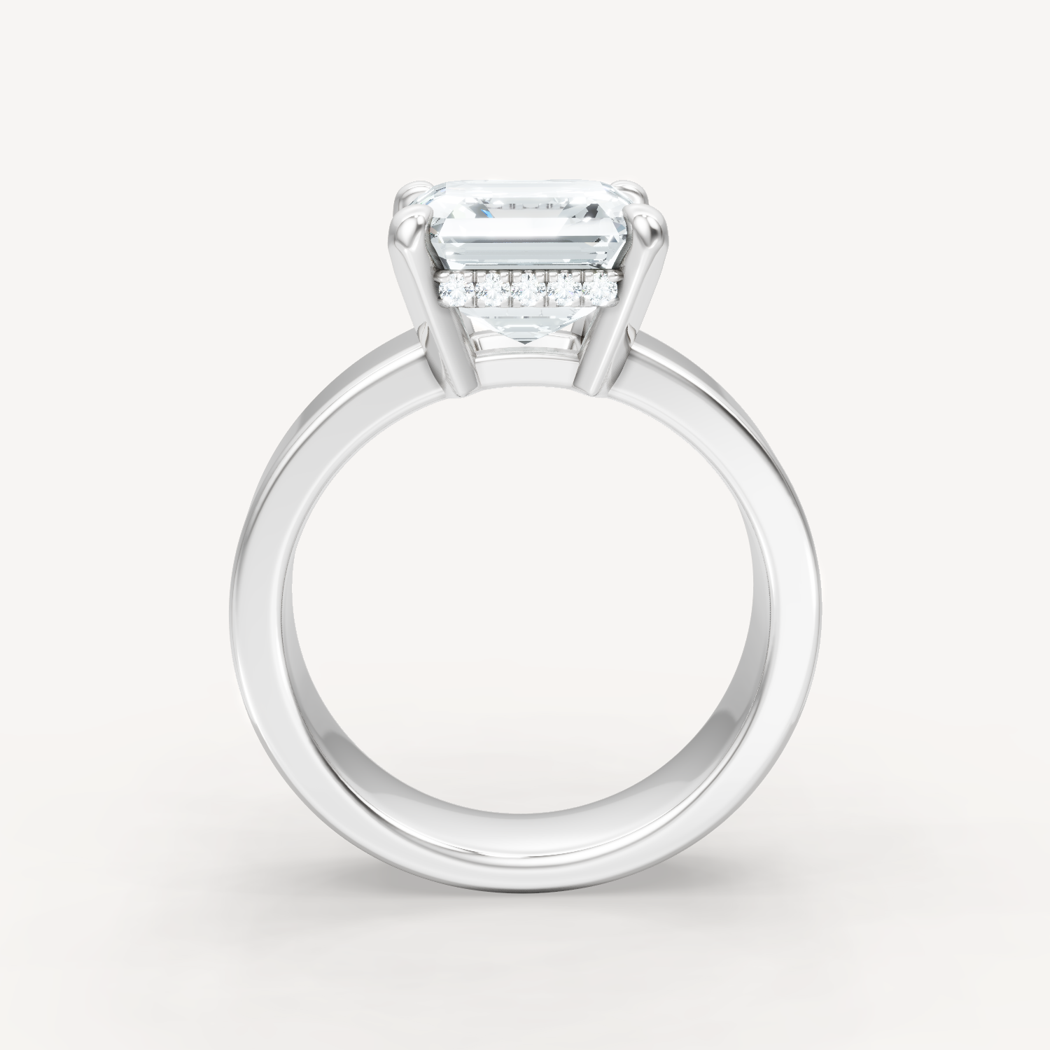 Sleek Haven Bold Hidden Halo - Asscher