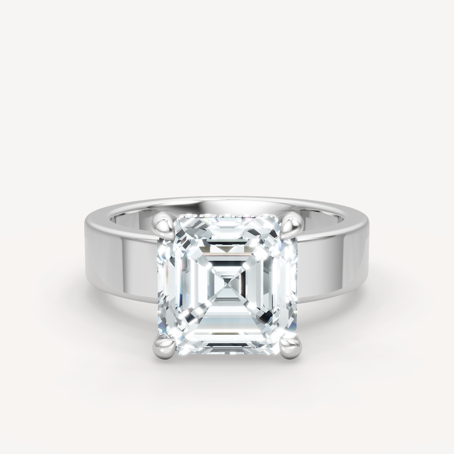 Sleek Haven Bold Hidden Halo - Asscher
