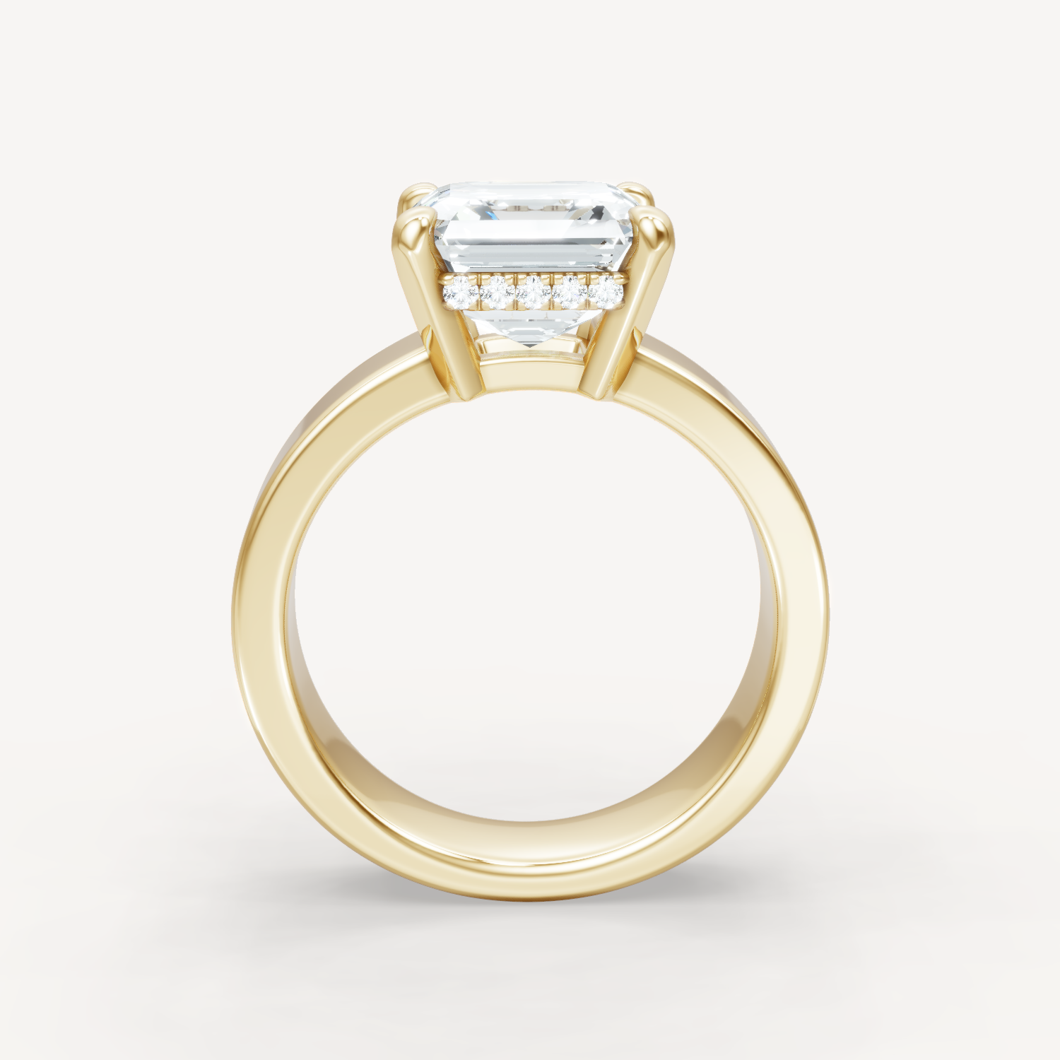 Sleek Haven Bold Hidden Halo - Asscher