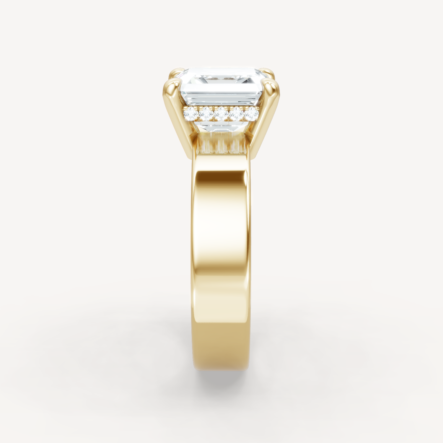 Sleek Haven Bold Hidden Halo - Asscher