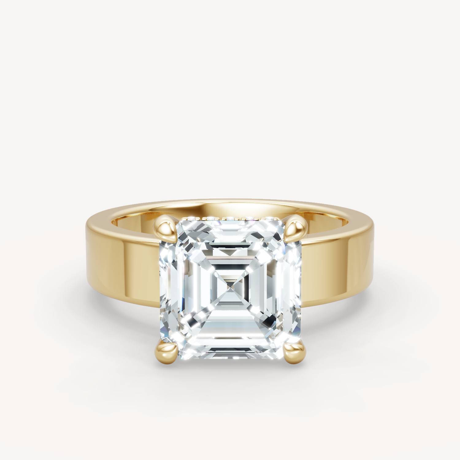 Sleek Haven Bold Hidden Halo - Asscher
