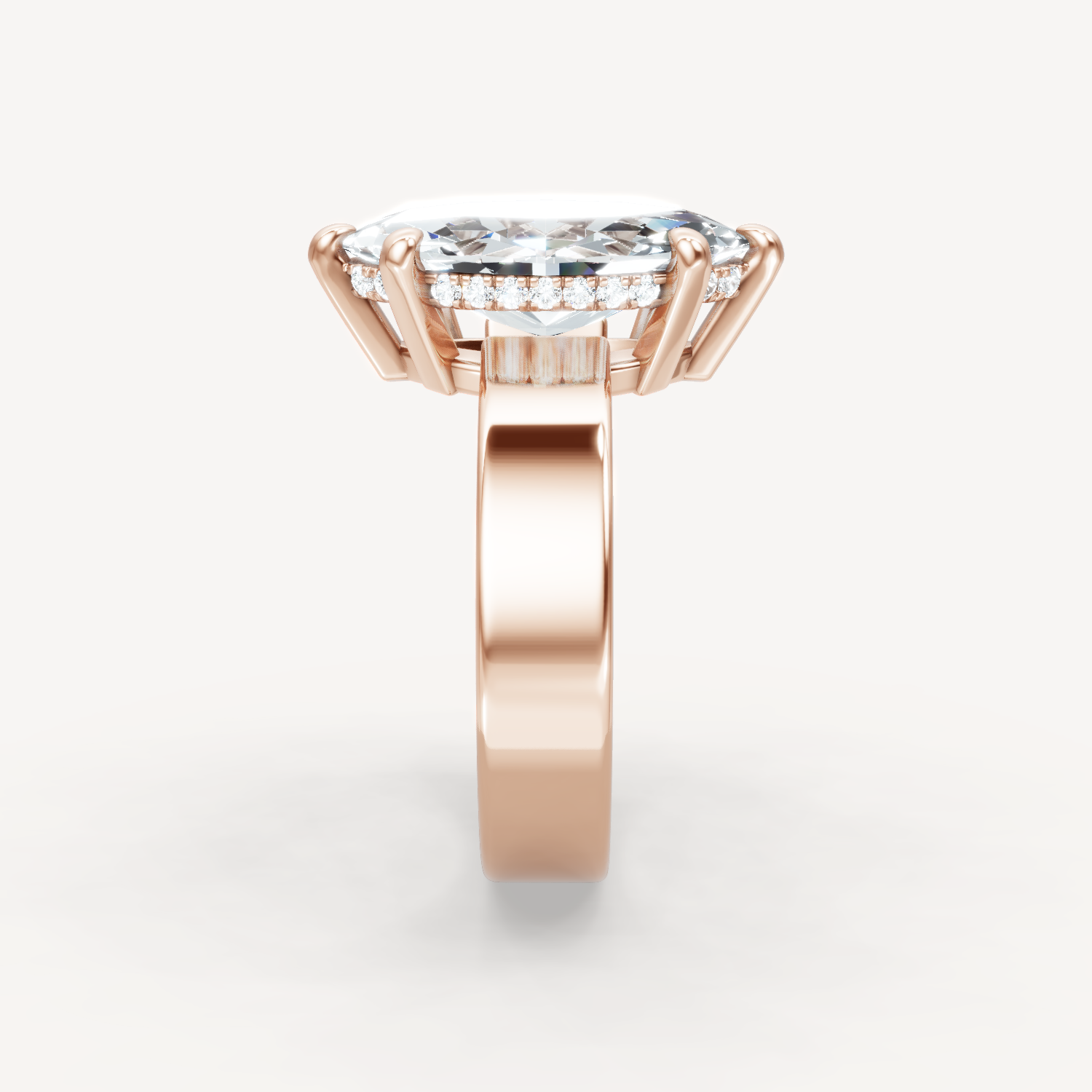 Sleek Haven Bold Hidden Halo - Marquise