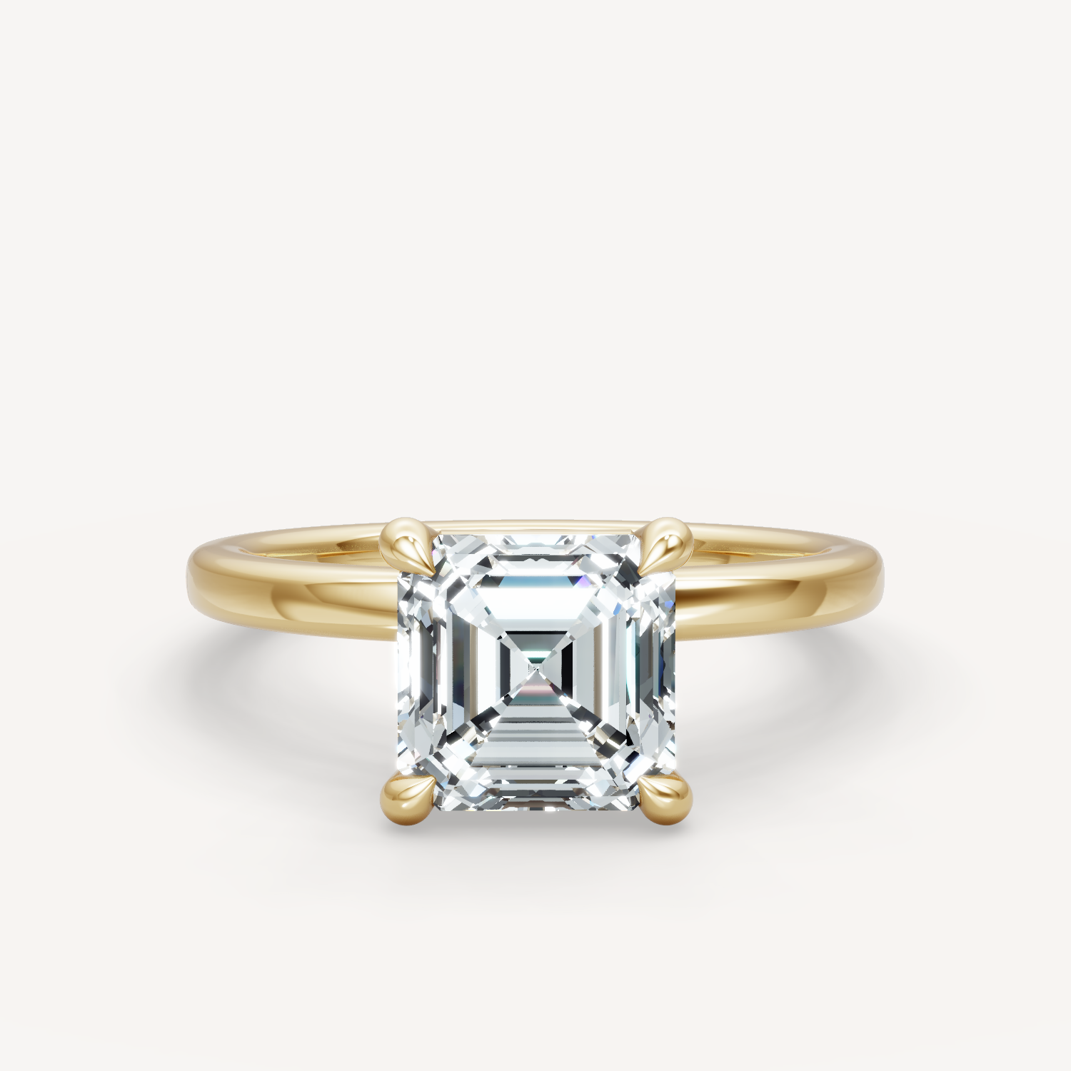 Off-Center Charm - Asscher