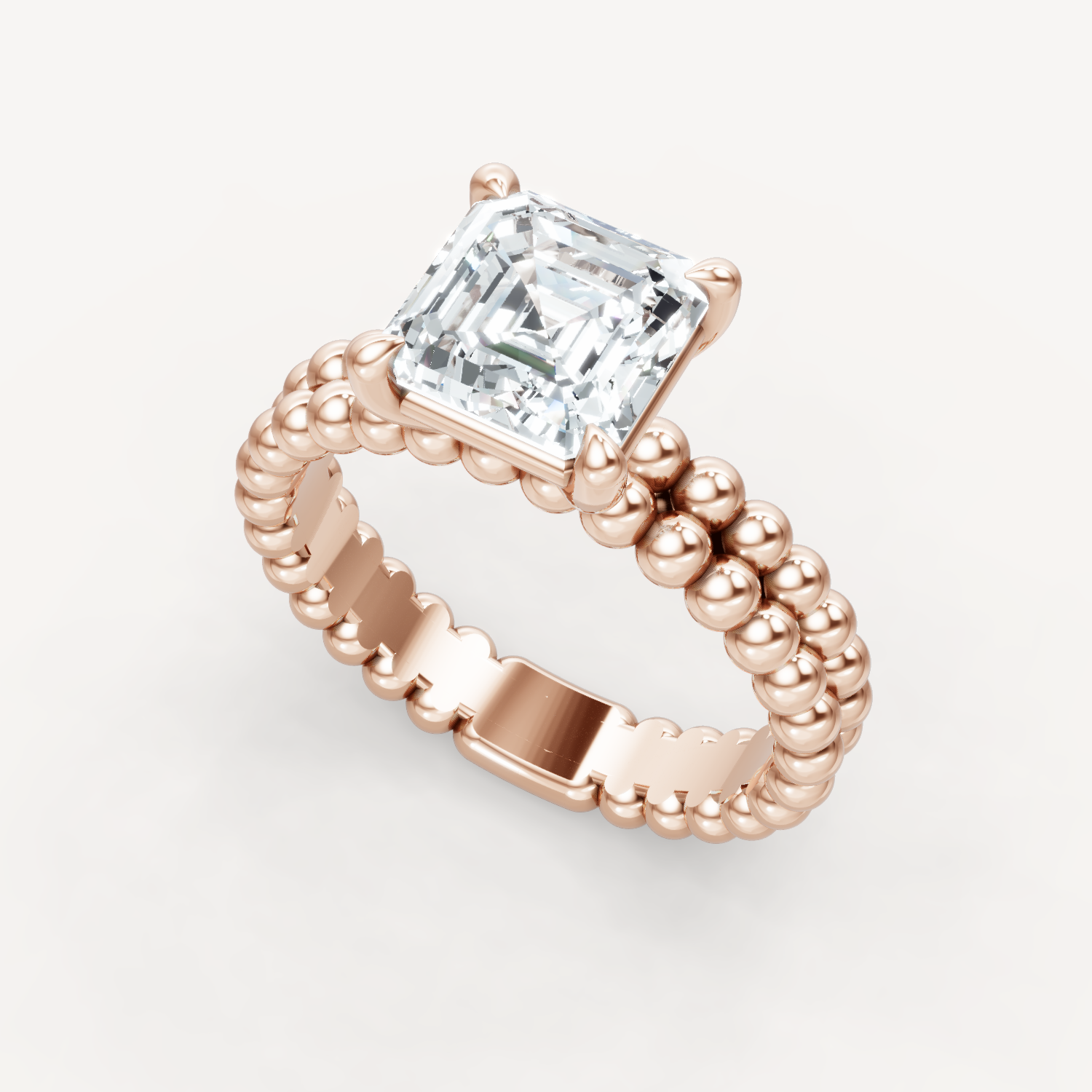 Beaded Grace - Asscher