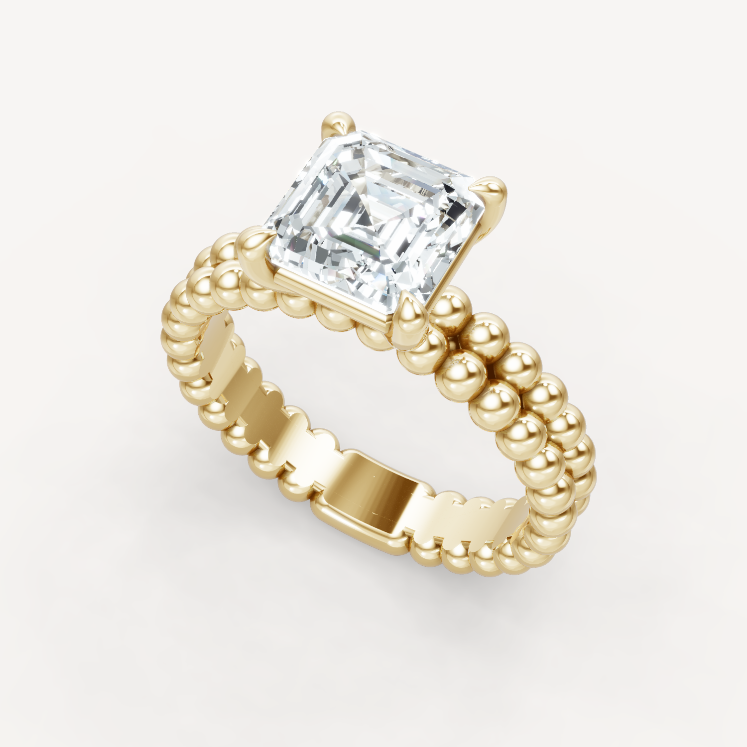 Beaded Grace - Asscher