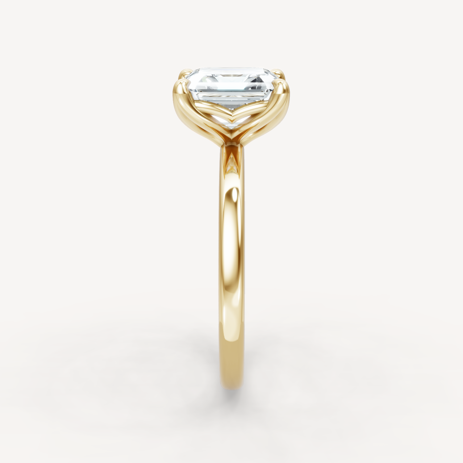 Tulip Solitaire - Asscher