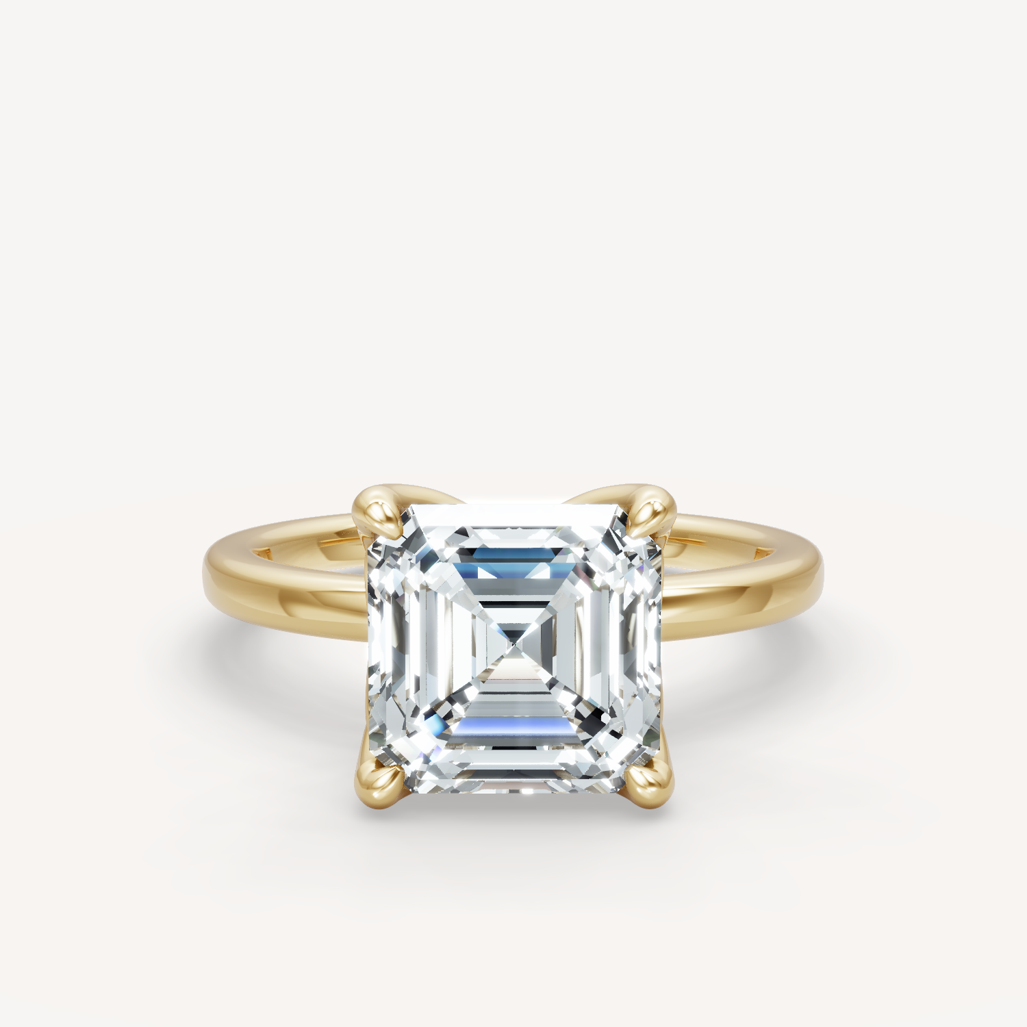 Tulip Solitaire - Asscher