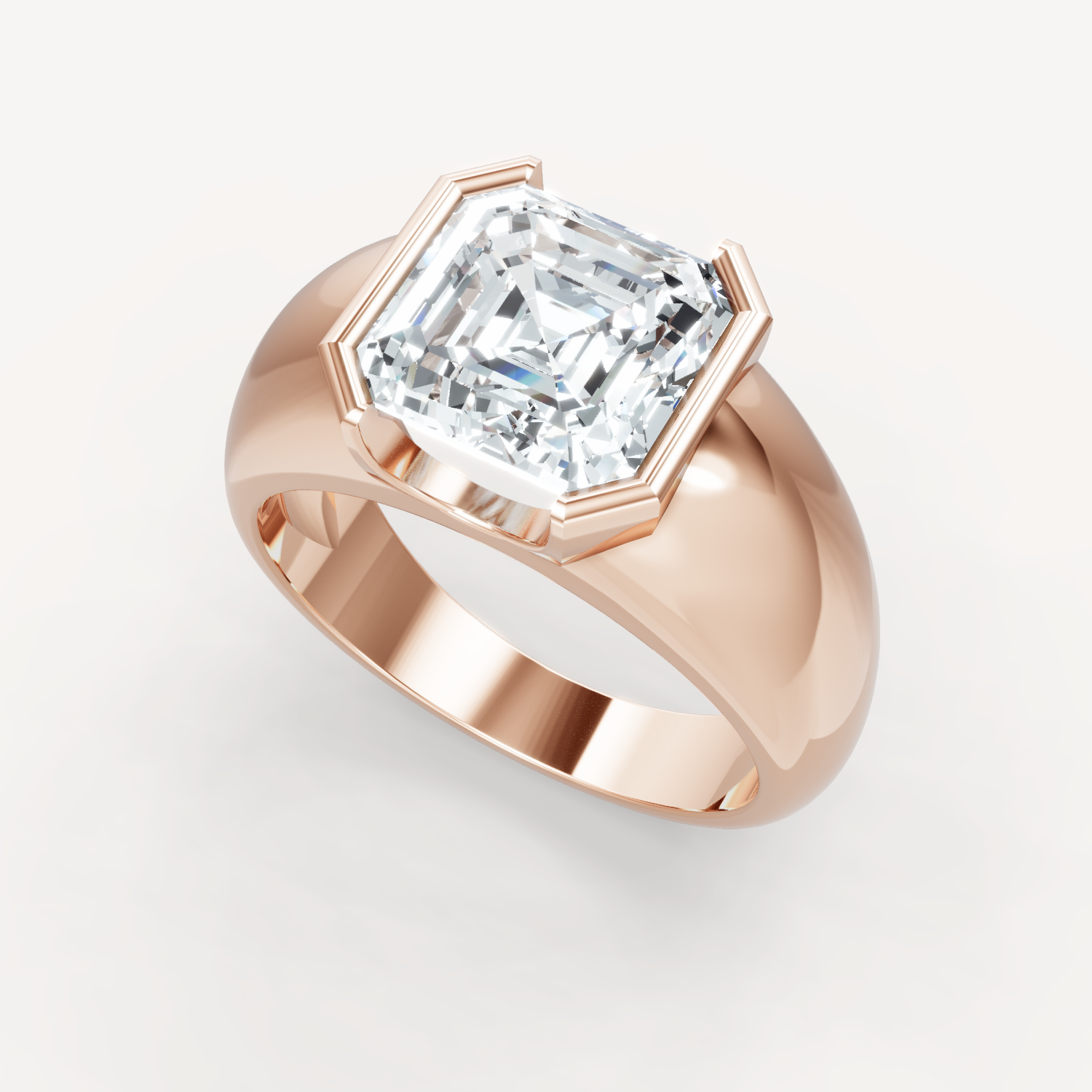 Royal Dome Ring - Asscher