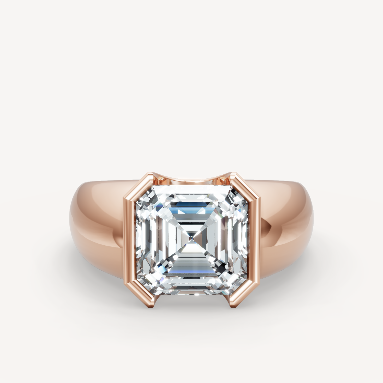 Royal Dome Ring - Asscher