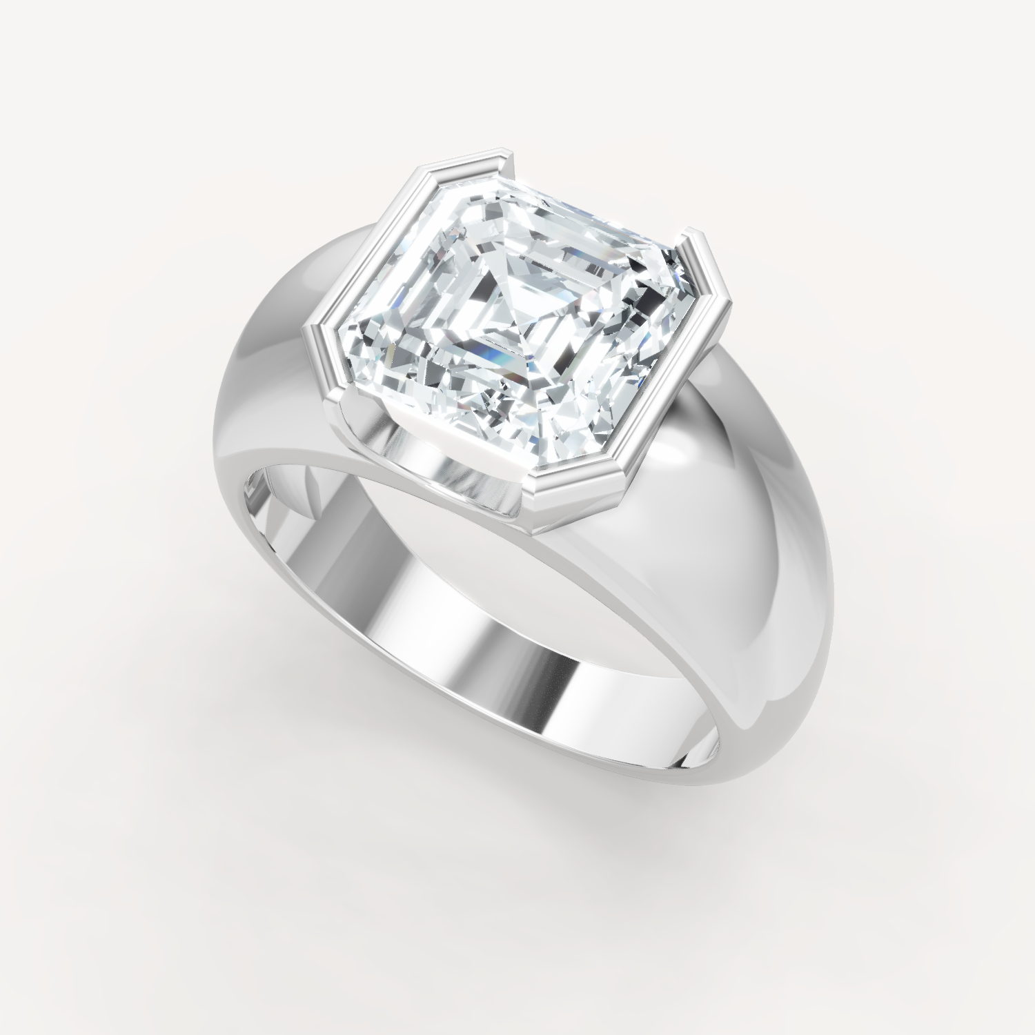 Royal Dome Ring - Asscher