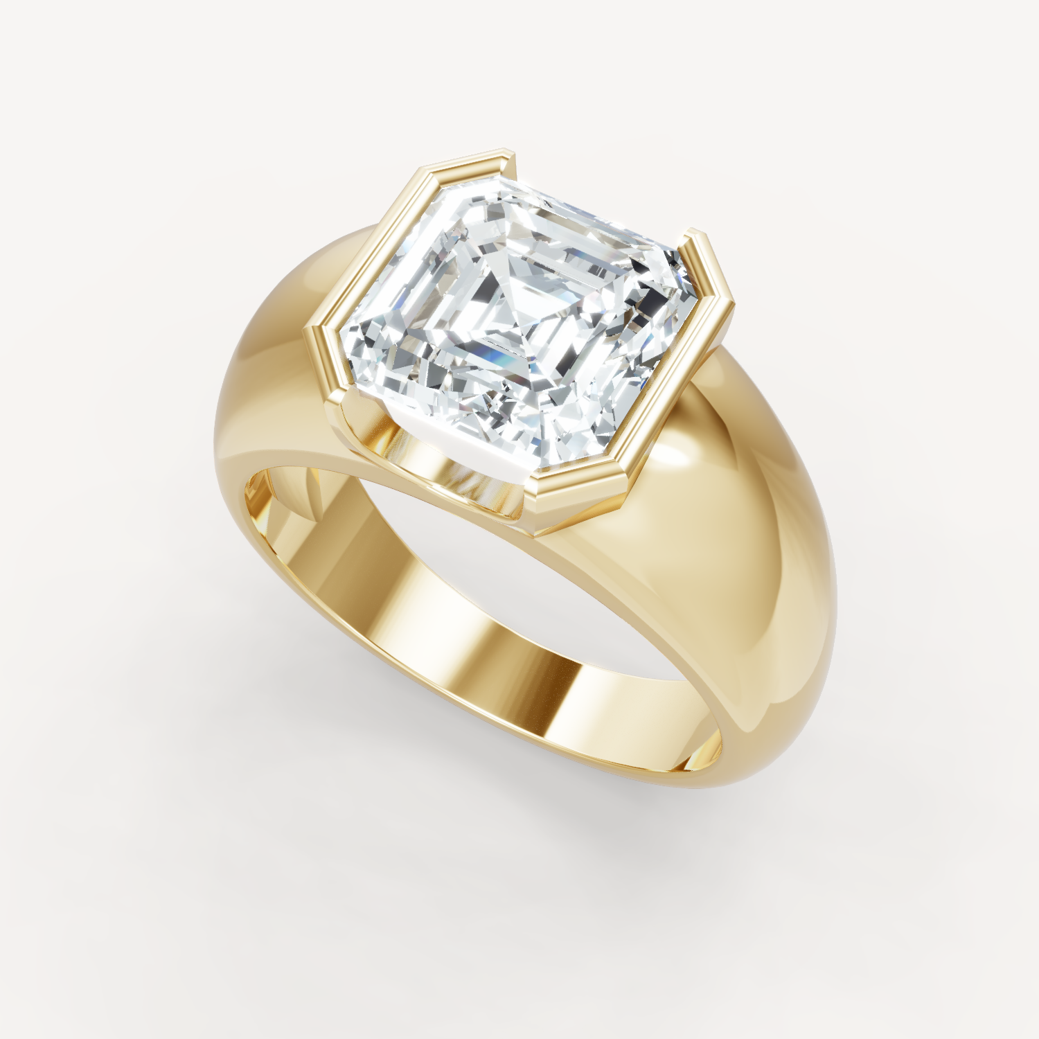 Royal Dome Ring - Asscher