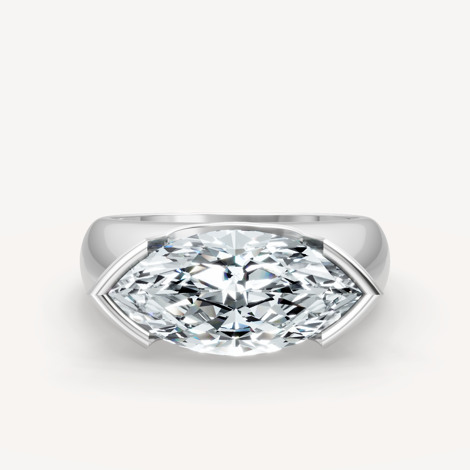 Royal Dome Ring - Marquise