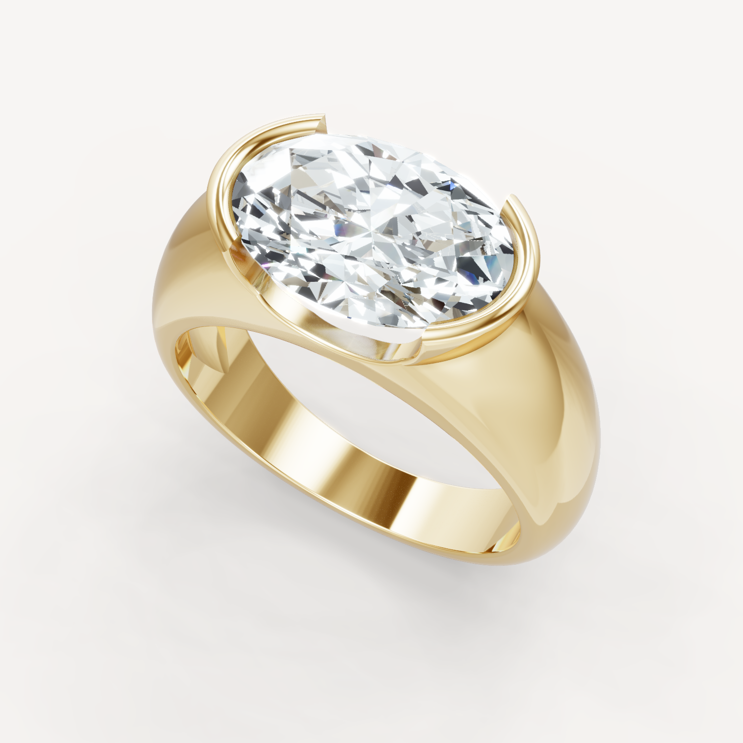 Royal Dome Ring - Oval