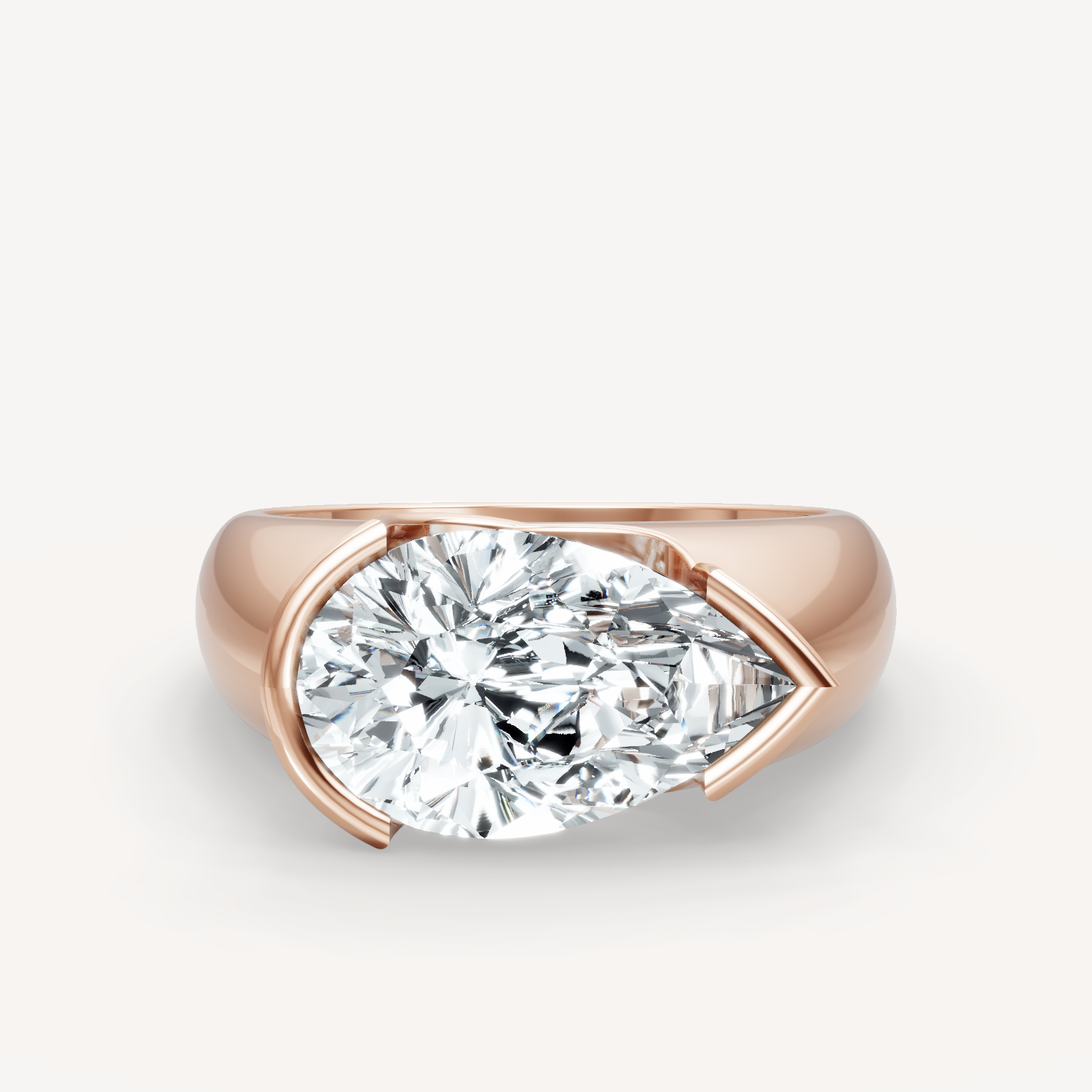 Royal Dome Ring - Pear