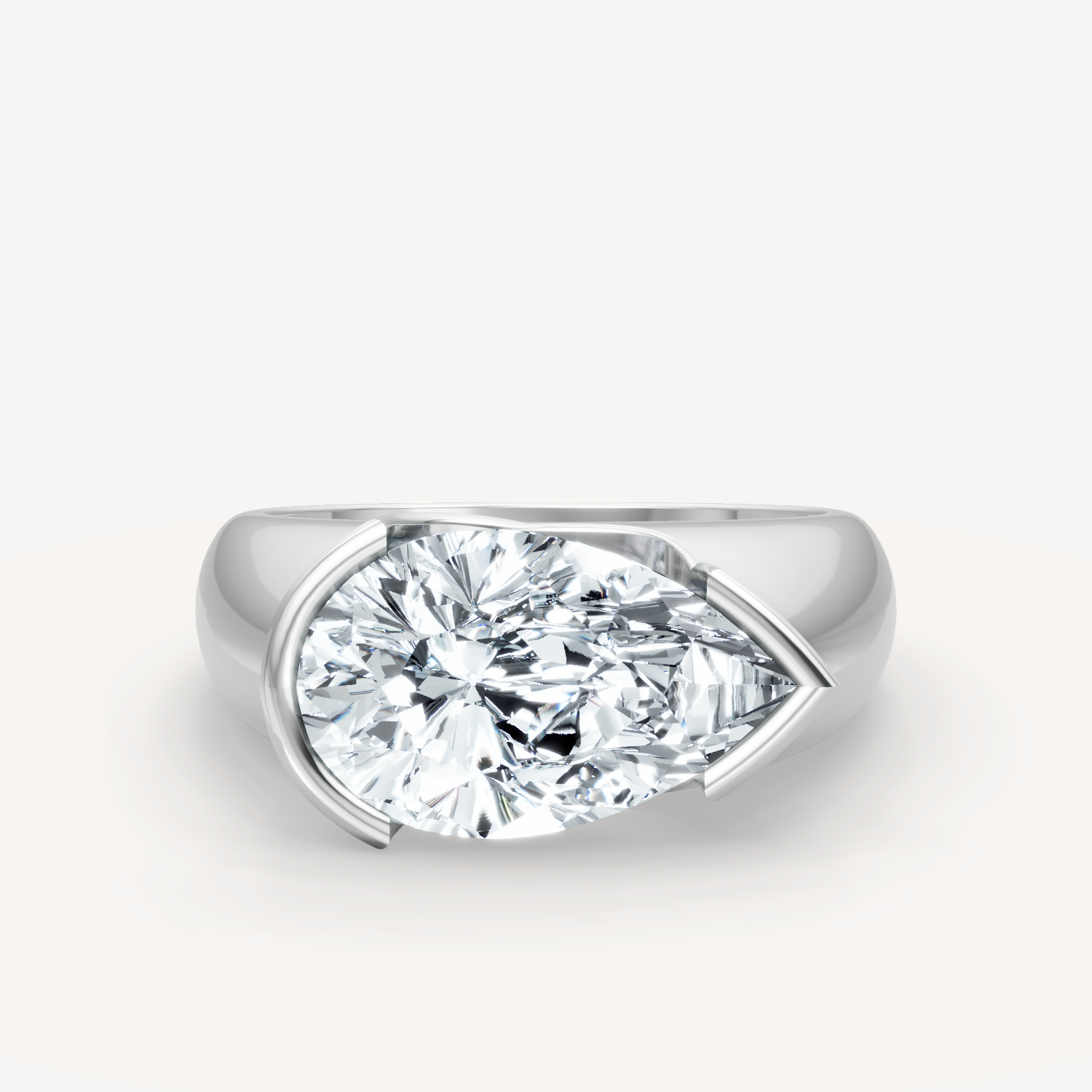 Royal Dome Ring - Pear