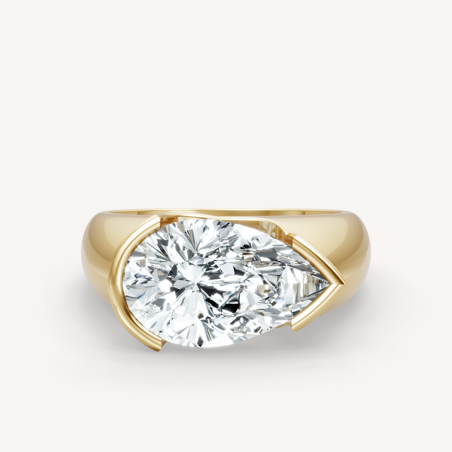 Royal Dome Ring - Pear