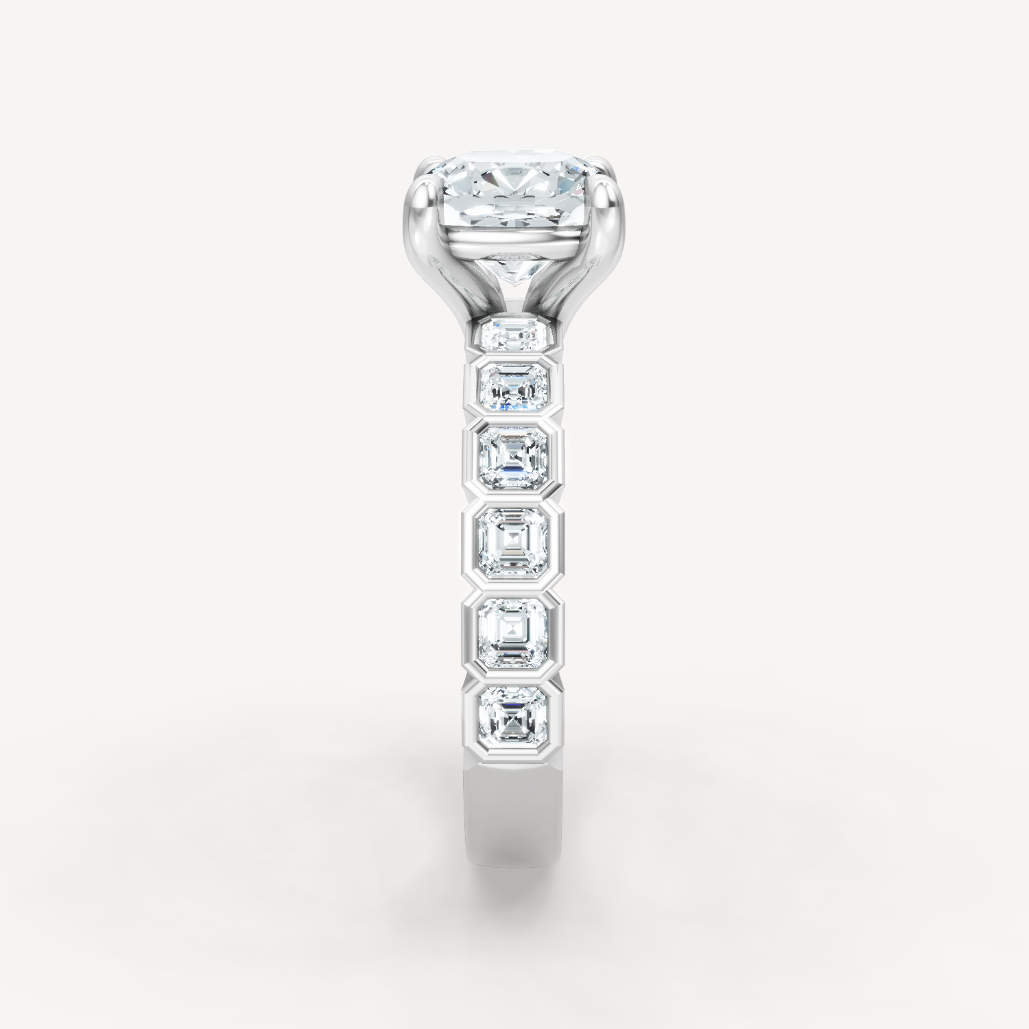 Asscher Bezel - Cushion