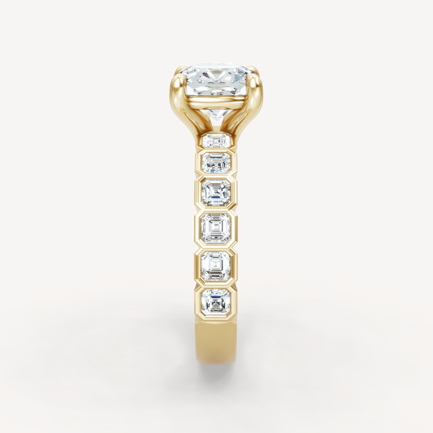 Asscher Bezel - Cushion