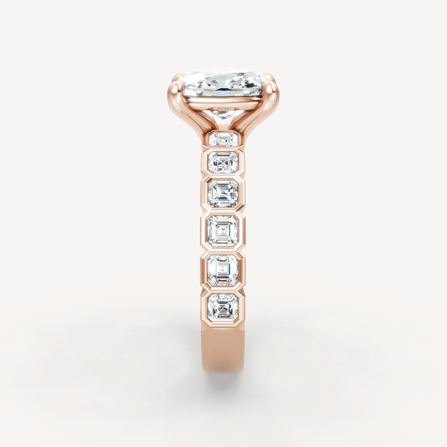 Asscher Bezel - Elongated Cushion