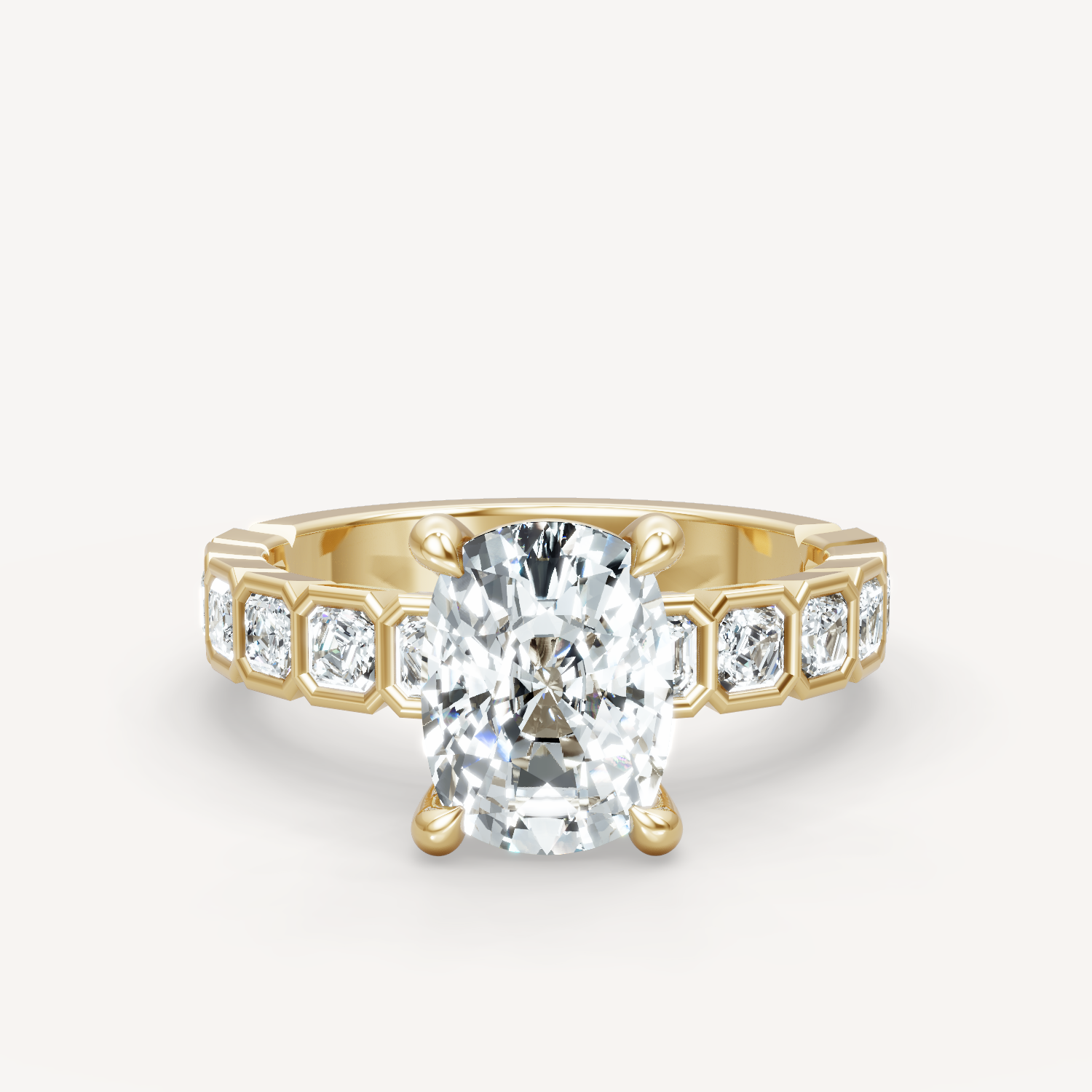 Asscher Bezel - Elongated Cushion