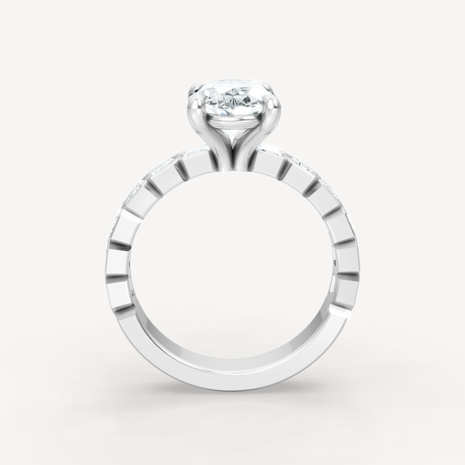 Asscher Bezel - Oval