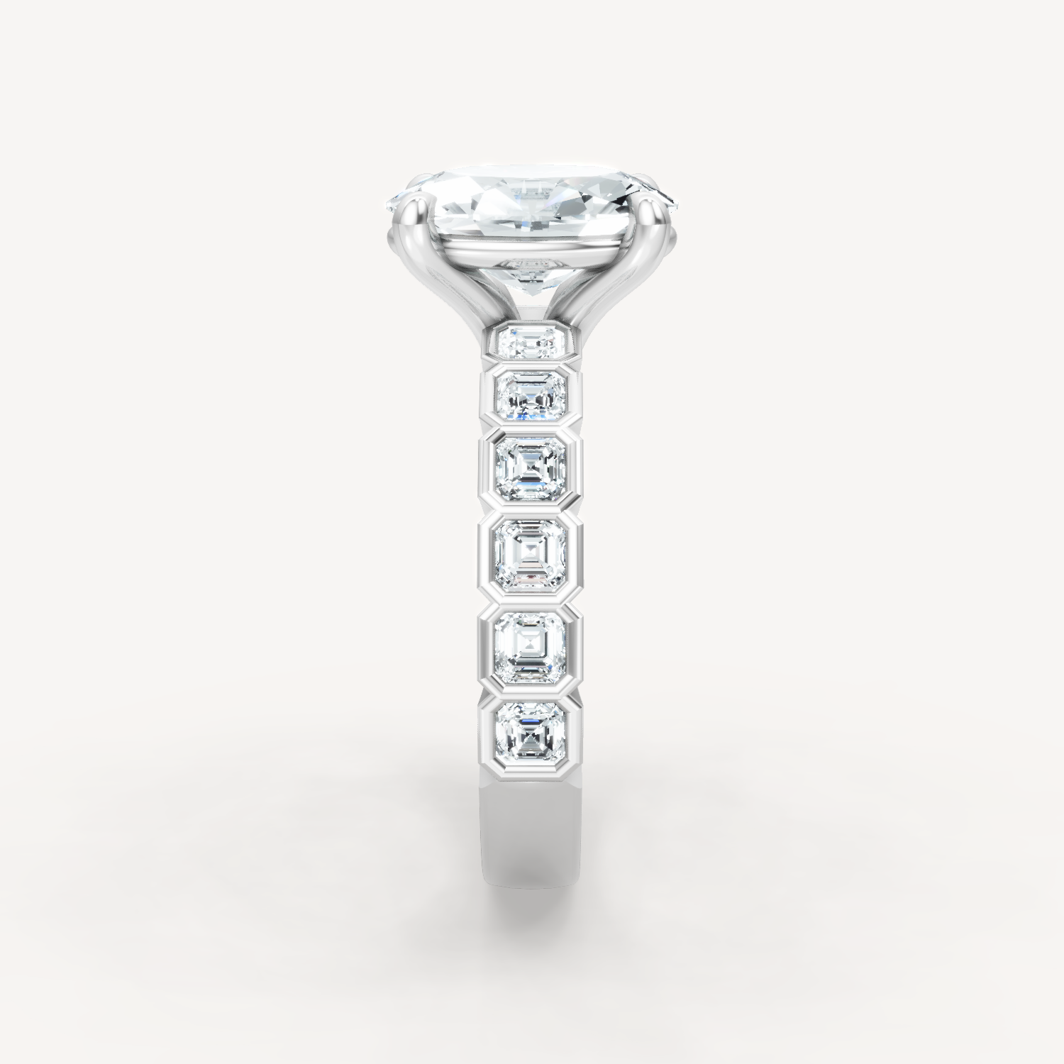 Asscher Bezel - Oval