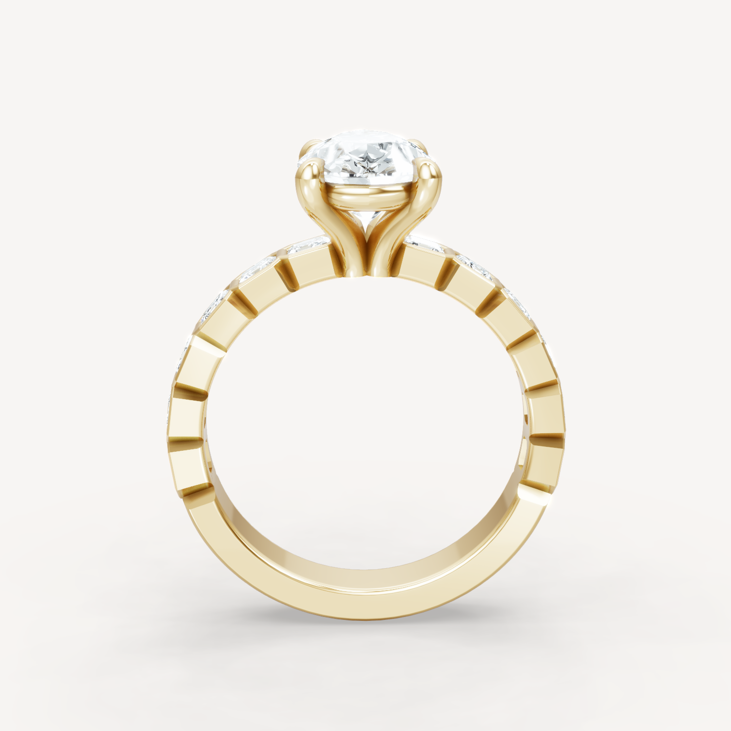 Asscher Bezel - Pear