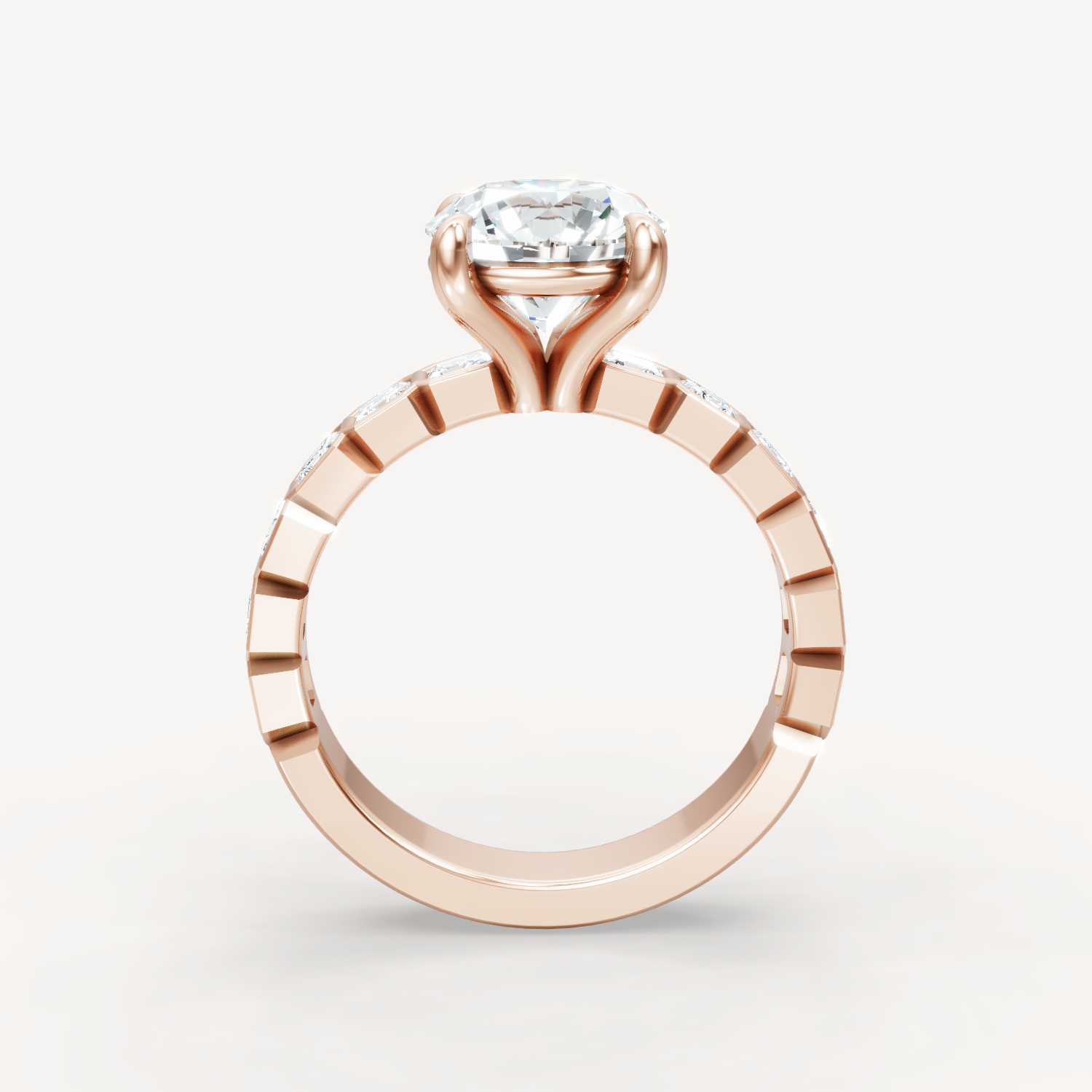 Asscher Bezel - Round