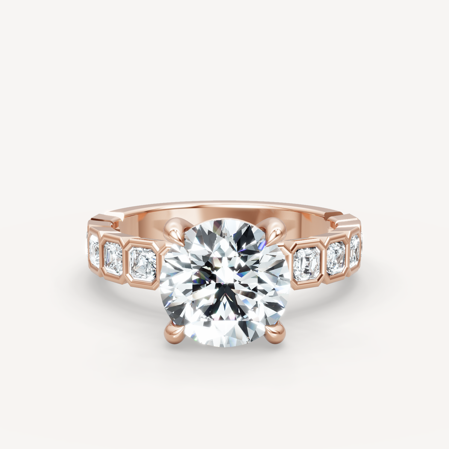 Asscher Bezel - Round