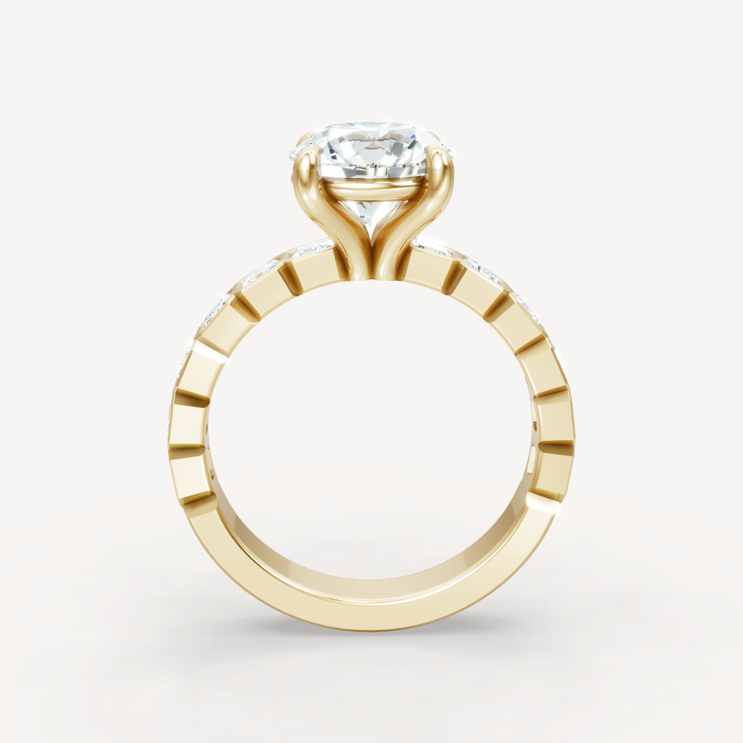 Asscher Bezel - Round