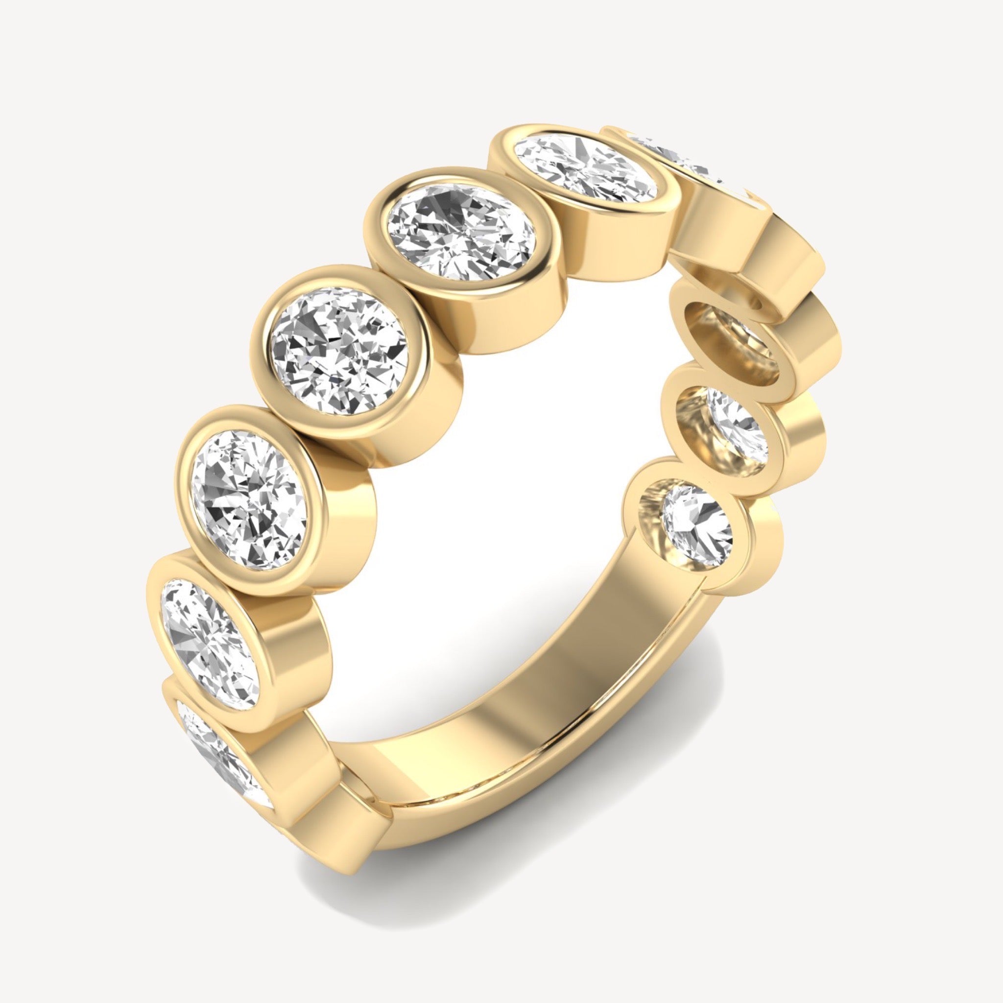 Bezeled Ovals Band
