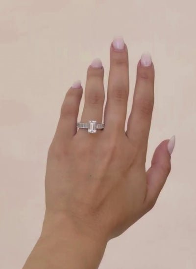 Diamond ring on hand